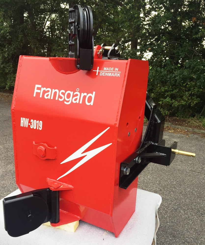 FRANSGÅRD HYDRAULISK VINSJ HW-3019 M/8MM\*40M WIRE MONT OG 7M STYREKABEL, bilde 1