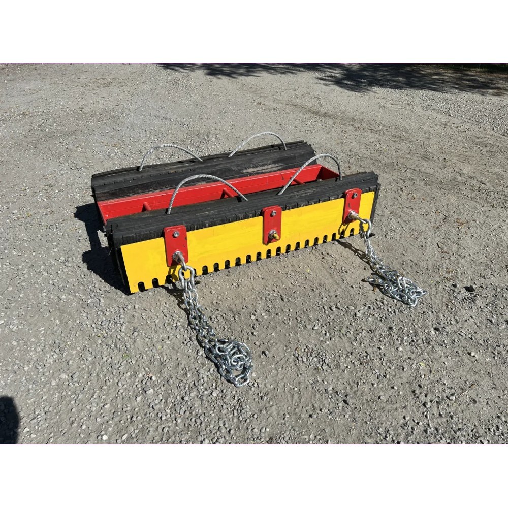 Gummislodd 1500 mm med tannet regulerbart stål, bilde 1